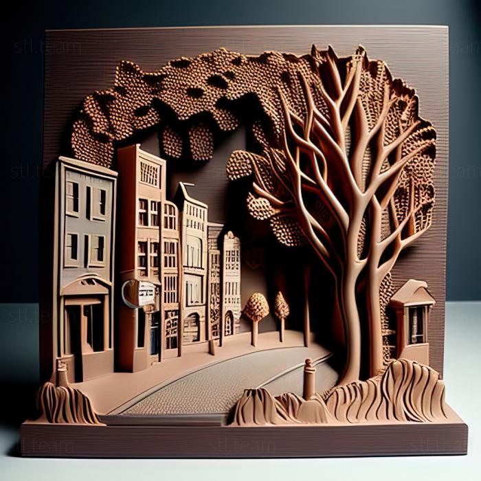 3D модель Улица города (STL)